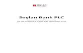 Seylan Bank PLC - Colombo Stock Exchange › cmt › upload_report_file › 443_1540545493427.pdf · 780,018 2,528,003 (69.14) (Amounts in Rupees Thousands ) 30th September 30th September
