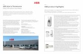 ABB site in Terranuova ABB product highlights ...€¦ · Most of ABB EV charging fast solutions are manufactured at the Terranuova Bracciolini facility. The Unit produces: ABB Terra