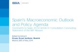 Spain’s Macroeconomic Outlook and Policy Agenda...Spain´s Macroeconomic Outlook and Policy Agenda May 2014 1. Fiscal consolidation and pension system reform -> reduction in current