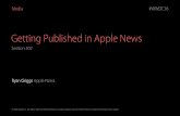 Getting Published in Apple News...Getting Published in Apple News Intro to News Set up Your Channel in News Publisher RSS Overview ... Apple Seed Weekly. Best practices Apple News