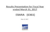 EBARA (6361) - 荏原製作所 · 5/12/2017  · EBARA (6361) May 12, 2017 Results Presentation for Fiscal Year ... Percentage of Overseas Sales to Sales 52.2% Overseas Sales ¥253.6