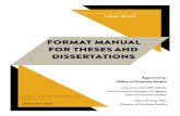 CSULB Format Manual for Theses and Dissertations...The CSULB Format Manual for Theses and Dissertations (also referred to as the University Format Manual) will take precedence over