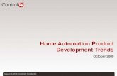 Home Automation Product Development Trends · Home Automation Product Development Trends Author: Harold Sullivan Subject: This is a presentation from the U.S. Department of Energy