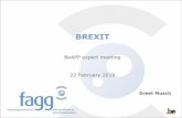 BREXIT - beappweb.bebeappweb.be/.../03/...meeting-22_02_2019-BREXIT-1.pdf · Brexit preparedness at EU Regulatory framework 2.2. Taskforces of national competent authorities Originally