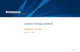 Lenovo Group Limited · 2018-10-30 · Lenovo Group Limited FY2008/09 Q1 Results | © 2008 Lenovo Page 5 of 23 0 1,000 2,000 3,000 4,000 5,000 1Q 2007/08 1Q 2008/09 Developed markets