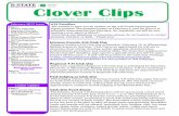 Clover Clips - Kansas State University · Clover Clips A newsletter for Johnson County 4-H families. Johnson County 4-H Club Day Johnson County’s 4-H Club Day is Saturday, February