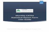 Monthly CATPA Statistical Report Form User Guide - Home | … › pacific › sites › default › files... · 2015-08-05 · Monthly CATPA Statistical Report Form User Guide . ...