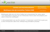 Joomla! and Internationalization Alex Kempkensdocshare01.docshare.tips/files/293/2931730.pdfJoomla! and Internationalization Multilingual sites @ Joomla!Day Thailand 2008 Multilingual