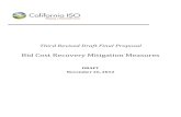 Third Revised Draft Final Proposal - California ISO...California ISO Bid Cost Recovery Mitigation Measures CAISO/M&ID Page 2 November 26, 2012 Third Revised Draft Final Proposal Bid