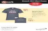 Exmark Unisex Blend T-shirt - 4imprintsecure.4imprint.com › imageserver › exmark › pdf › exmarkShirtPromo… · Shirt Promotion Order Form Order Today! Offer Ends March 31,