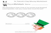 St. Patrick's Day Money Worksheet · 2014-05-20 · Title: St. Patrick's Day Money Worksheet Author: Daycare Worksheets Subject: Free St. Patrick's Day Money Worksheet Printable Created