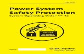 Power System Safety Protection - BC Hydro · 2020-05-25 · Power System Safety Protection System Operating Order 1T-12 Revisions Record All revisions are indicated by shaded boxes