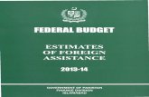 P R E F A C E - Finance › budget › foreign_assistance_2013_14.pdf · Lending Budget Revised Budget Country/ Project Estimate Estimate Estimate Agency 2012-13 2012-13 2013-14 FEDERAL