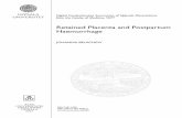 Retained Placenta and Postpartum Haemorrhage792274/FULLTEXT01.pdf · 2015-03-30 · Retained Placenta and Postpartum Haemorrhage JOHANNA BELACHEW ISSN 1651-6206 ... MRI Magnetic Resonance