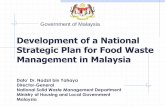 National Strategic Plan for Food Waste … 3R Forum...•National Waste Minimization Master Plan and Action Plan, as well as NSP are available, but strategies are focusing only on