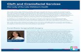 Cleft and Craniofacial Services · 2020-03-12 · Cleft and Craniofacial Services ... Nashville, TN. Dr. Sowder is a member of the Triological Society, the American Rhinological Society,