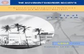 final program - The Movement Disorder Society ... 7 Organization The Movement Disorder Society The Movement