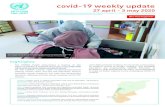 covid-19 weekly update - UNRWA · 2 covid-19 weekly update 27 april - 3 may 2020 unrwa response health COVID-19 response activities Jordan (JFO) • Health staff are delivering essential