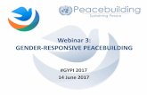 Webinar 3: GENDER-RESPONSIVE PEACEBUILDING...Secretary-General’s 7 Point Action Plan 7 Commitments of the SG’s Action Plan for Women’s Participation in Peacebuilding: • Women