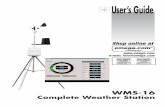 Shop online at - Omega Engineering › manuals › M3749.pdfShop online at WMS-16 Weather Station Operator’s Manual 1 INTRODUCTION Congratulations on your purchase of a WMS-16 Weather