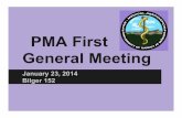 PMA Spring 2014 First General Meeting - University of Hawaii · Updated calendar sign-ups on website o Events -> Calendar • New system for member points o Google doc will be posted