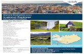 Diamond Destinations presents Iceland Explorer · 2018-05-30 · Tour Rates Contact Information Iceland Explorer Diamond Destinations presents featuring 5 Nights in Reykjavik Highlights