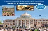 Christopher Newport University Audited Financial CHRISTOPHER NEWPORT UNIVERSITY Newport News, Virginia