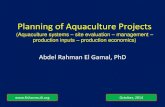 Planning of Aquaculture Projectsfishconsult.org/wp-content/uploads/2014/10/Planning...Aeration Aeration intensity and mode indicates the management of production unit:. Emergency aeration