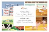JAPFA LTD - Singapore Exchange€¦ · PT Japfa Tbk: Revenue and profitability stable on the back of higher sales volumes and strong margins for both poultry feed and aqua feed. The