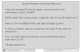 Quark Models of Excited Baryons How are excited N and Δ ...hadron.physics.fsu.edu › ~crede › SEMINAR-FILES › 3... · NOT advantageous to use a basis where the wave f’n (minus