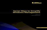 Seven Ways to Simplify Windows Managementmedia.govtech.net/Digital_Communities/Quest... · White Paper:Seven Ways to Simplify Windows Management 6 Automate Time-consuming Tasks In