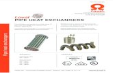 PIPE HEAT EXCHANGERS · pipe heat exchangers for various heat transfer applications. Loval Pipe Heat Exhanger is a combination of different pipe diameters and connectors. Dimensioning