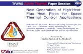 Next Generation of High-Heat- Flux Heat Pipes for Space ... · Hybrid Heat Pipes - Concept 7 Heat pipe with a hybrid wick that contains screen mesh, metal foam or sintered evaporator