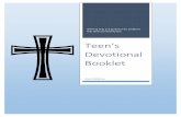 Teen’s...Teen’s Devotional Booklet Anna Heltemes 1 2 Table of Contents Bullying p. 3-4 Body Image p. 5-6 Safe and Healthy Relationships p. 7-8 Friendship p. 9-10 Social Media/Video