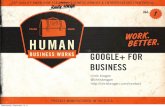 GOOGLE+ FOR BUSINESS - Site Institucional › wp-content › ... · At the *Inbound Marketing Summit. in Boston (#imžl.l. for Twitter types): Find people Public O Your circles +