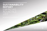 SUSTAINABILITY REPORT EMPRESAS AQUACHILE 2017 REPORTE... · 2018-06-11 · SUSTAINABILITY REPORT 201701: INTRODUCTION At AquaChile we are proud of our Patagonian origins and of being