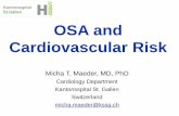 OSA and Cardiovascular Risk - Kantonsspital St. Gallen Dr. Micha Maeder.pdf · OSA and hypertension • Association well etablished, problem of «confounding factors» (obesity) •