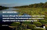 WHY ARGENTINA - icc-cr.cz · •Argentina hosted G20 Summit 2018 INSERTION TO THE WORLD •Strong incentives to train technology professionals •Specific incentives for software