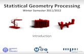 Statistical Geometry Processingresources.mpi-inf.mpg.de › ... › 02_Introduction-pub.pdf · Computer graphics •Content creation bottleneck •3D scanning: data quality Geometry