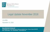 Legal Update November 2018 - BMKP Update...Legal Update November 2018 Medical and Recreational Marijuana Update 3 Medical Marijuana Background Status of Legislation on Legalization