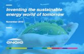 Inventing the sustainable energy world of tomorrow - ENGIE · Low CO 2 power generation mix & strong positions in renewables • 85% low CO 2 emissions, 19% renewables(1), #1 in solar