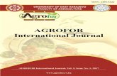AGROFOR International Journalagrofor.ues.rs.ba/data/20170221-Vol2Issue1.pdf · AGROFOR International Journal PUBLISHER University of East Sarajevo, Faculty of Agriculture Vuka Karadzica