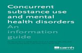 Concurrent substance use and mental health …...vi Concurrent substance use and mental health disorders: An information guide Acknowledgment The authors would like to pay special