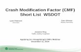 Crash Modification Factor (CMF) Short List WSDOT · The flowchart is followed for prioritization of projects. Under 23 United States Code – Section 409, this data cannot be used