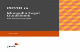 COVID 19 Mongolia Legal Guidebook - PwCMongolia Legal Guidebook Key issues to consider 7 April 2020 PwC 2 Table of contents I. Government’s actions re COVID-19 3 II. Key employment