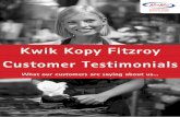 Kwik Kopy Fitzroy Customer Testimonials · 3 Super friendly team. Thanks for always doing a stellar job! Kwik Kopy Fitzroy customer Great team 15/01/2020 Overall decent experience.