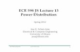 ECE 598 JS Lecture 13 Power Distributionjsa.ece.illinois.edu/ece598js/Lect_13.pdf · ECE 598‐JS, Spring 2012 Jose E. Schutt‐Aine 2 Typically L = 0.1 to 3 m, W = 0.2 to 100 m,