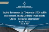 transit system linking Gatineau’s West End to › documents › ... · Presentation 1. STO Study Background 2. Scenarios in Gatineau 3. Crossing of the Ottawa River 4. Scenarios