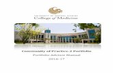 Community of Practice-2 Portfolio - College of Medicine › media › 2013 › 11 › Portfolio-Advisor... · 2017-01-10 · 4 Community of Practice-2 Portfolio The COP-2 e-portfolio