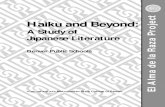 A Study of Japanese Literature Alma de la Raza Pr · A Study of Japanese Literature Denver Public Schools In partnership with Metropolitan State College of Denver. Haiku and Beyond: